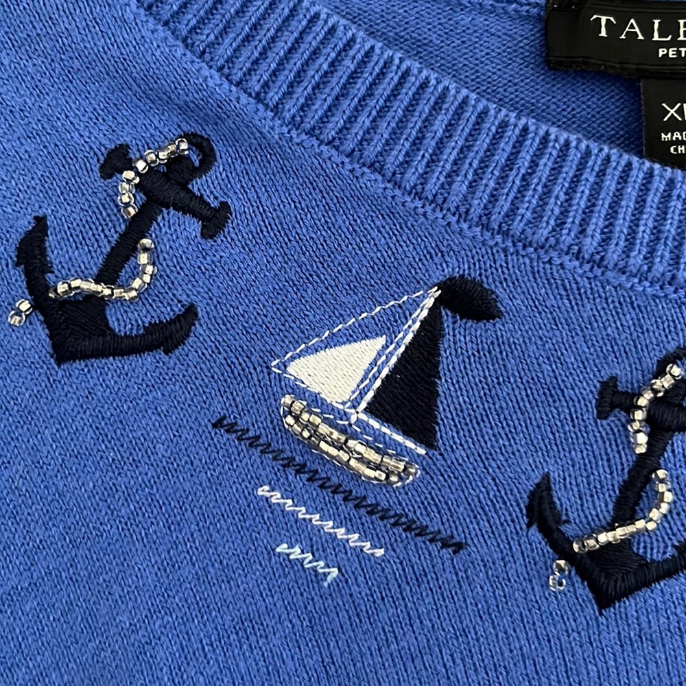 Talbots Embroidered Sweater - Picture 3 of 7